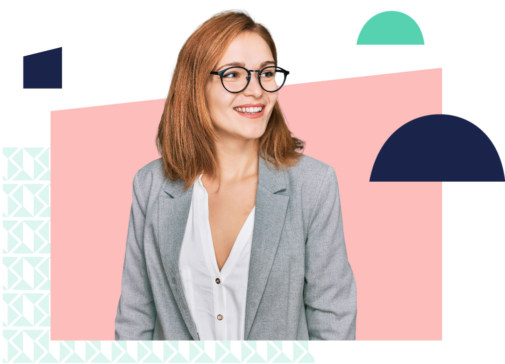 woman on hire talent background